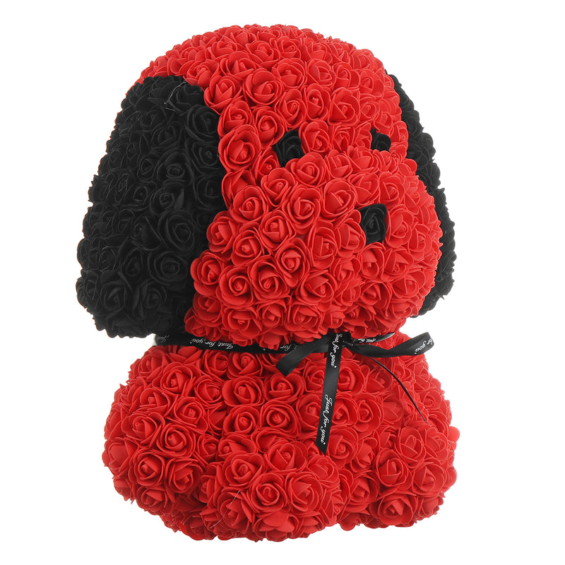 Artificial Rose Flower Dog Holiday DIY Birthday Gift 38cm Beautiful For Wedding Decorations