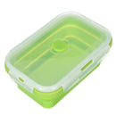 4 Pcs Set Folding Containers Silicone Food Storage Microwave Fridge Lunch Box