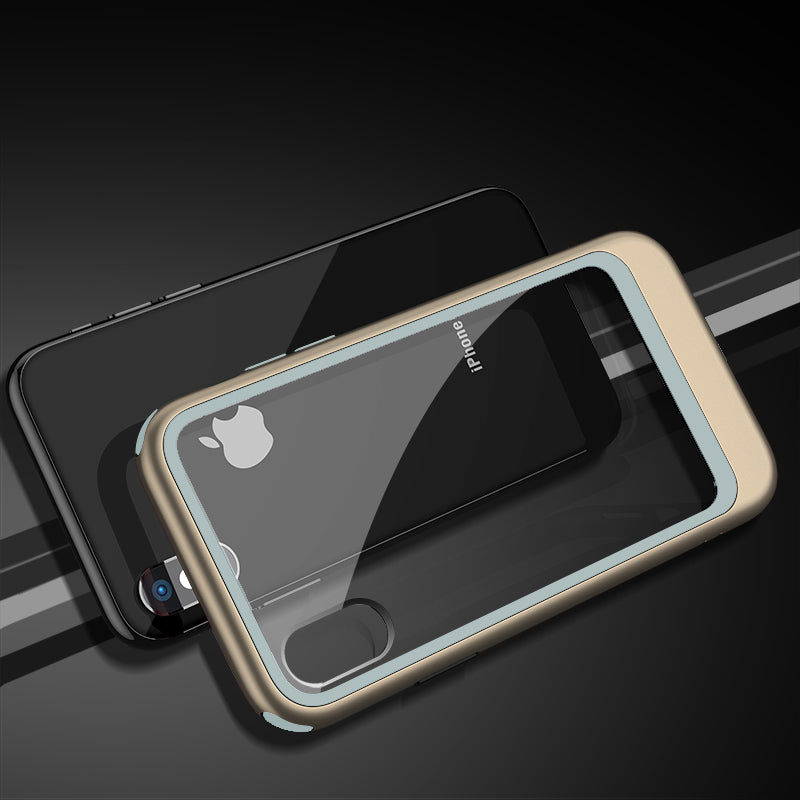 Bakeey Clear Transparent Protective Case For iPhone X Shockproof Air Cushion Corners TPU Case