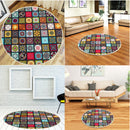 60/80/100/120CM Mandala Pattern Round Carpet Living Room Area Rugs Floor Mat