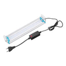 28.5CM Aluminum Adjustable LED Aquarium Light  Fish Tank Panel Lamp Blue+White AC220V