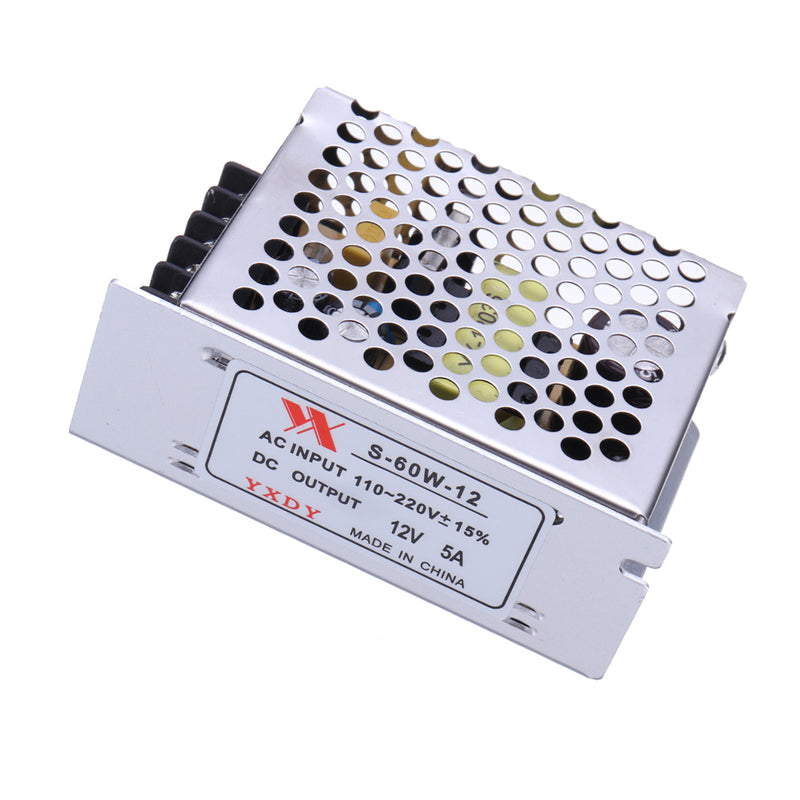Geekcreit AC 100-240V to DC 12V 5A 60W Switching Power Supply Module Driver Adapter LED Strip Light