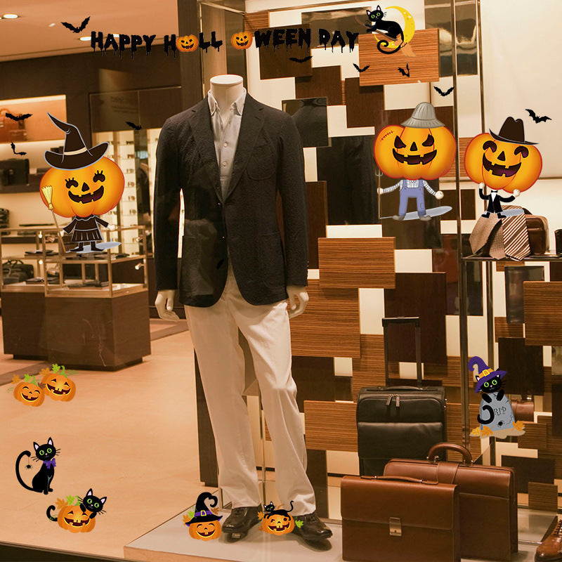 Miico SK6074 Halloween Wall Sticker Cartoon Sticker For Halloween Party Kids Room Decoration