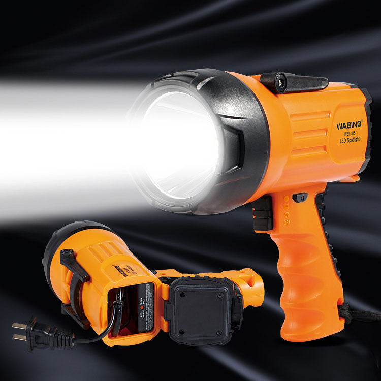 WASING 825 1000LM Long Throw USB Rechargeable LED Spotlight Hunting Searching Torch Portable 18650 LED Flashlight