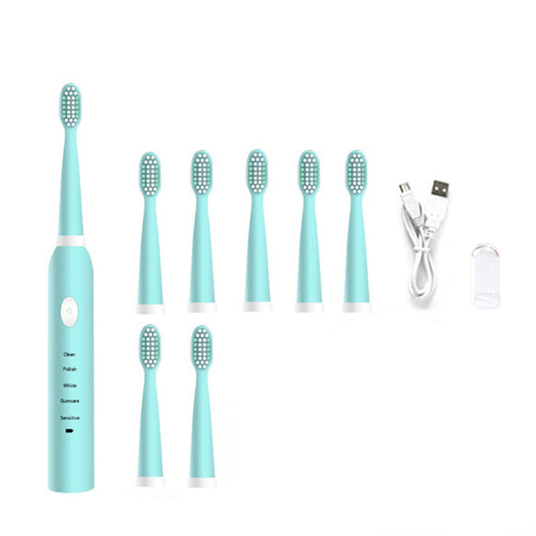 USB Intelligent Electric Toothbrush Portable Waterpoof Sonic Powerful Vibration Toothbrush Soft Brush Tooth Cleaner for Kids