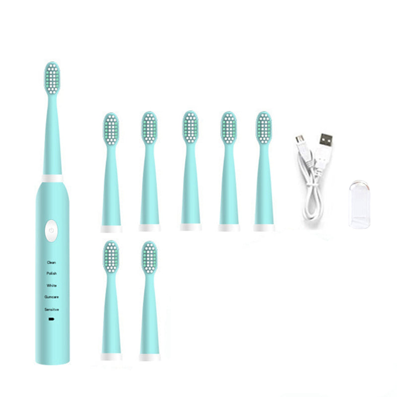 USB Intelligent Electric Toothbrush Portable Waterpoof Sonic Powerful Vibration Toothbrush Soft Brush Tooth Cleaner for Kids