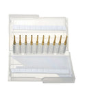 Drillpro 10pcs 2.4mm Carbide End Mill Cutter Titanium Coated Engraving Milling Cutter