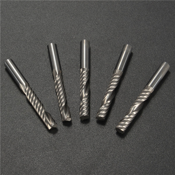 5pcs 6mm Shank Single Flute End Mill Cutter Set CEL 32mm Tungsten Steel CNC Bits