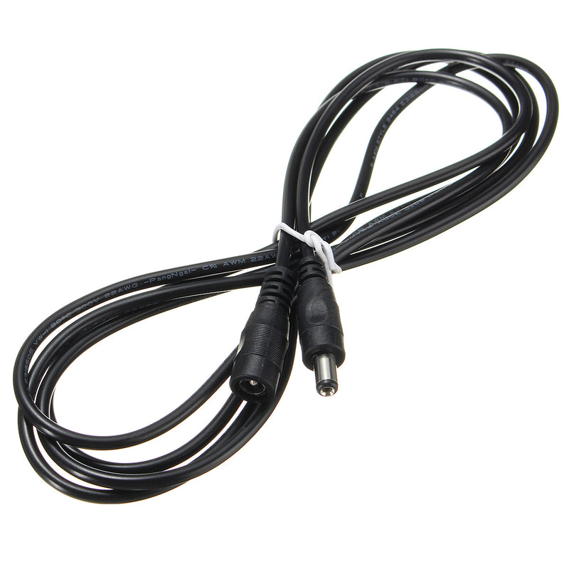 1/2/5/10M 5.5x2.1mm CCTV Female to Male DC Power Extension Cable Cord Adapter