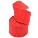 4.5m Exhaust Pipe Heat Insulation Wrap Turbo Header Shields Red with metal strips