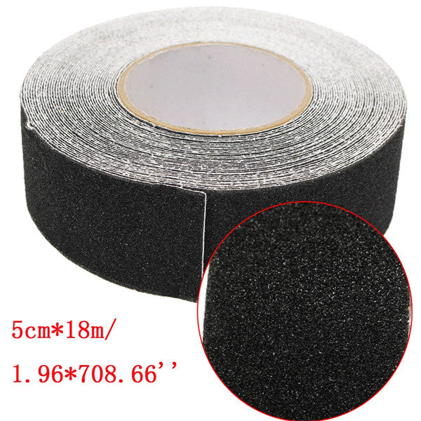 5CM x 18M Black Anti Slip Tape Wear-resistant Non-slip Tape For Stairs Decking Strips