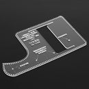 Acrylic Wallet Pattern Stencil Template Handmade Leather Craft Tool DIY Set Key Chain Case Holder
