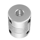 Machifit 6.35mm x 10mm Aluminum Flexible Shaft Coupling CNC Stepper Motor Coupler Connector