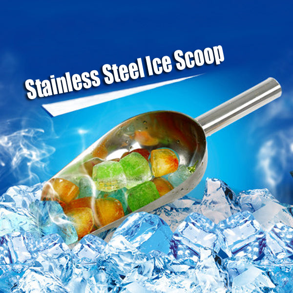 Stainless Steel Wedding Party Buffet Bar Tools Ice Scoop Ice Scraper Candy Spice Scoop