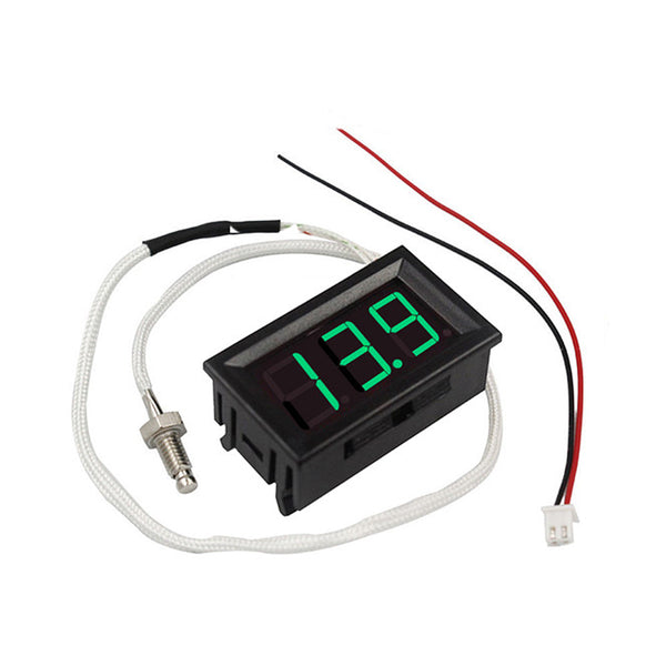 3pcs XH-B310 Digital Tube Green LED Display Thermometer 12V Temperature Meter K-type M6 Thread Thermocouple Tester -30~800C Thermograph