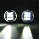 4 Inch 10-32V 2400LM 6000K Motorcycle LED Front Headlight Flood Light IP67 CE Spot Fog Passing Light With Angel Circle Lights