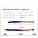 Portable Double Head Makeup Brushes Retractable Lip Brush Rayon Lip Gloss Brush Beauty Tools