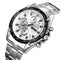 SKMEI 1393 Stainless Steel Business Style Waterproof Date Display Men Wrist Watch Quartz Watches