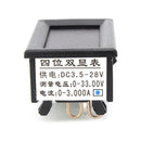 5pcs RIDEN 0-33V 0-3A Four Bit Voltage Current Meter DC Double Digital LED Voltmeter