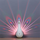 Peacock Shape Projection Lamp Remote Control LED Night Wall Light Night Light