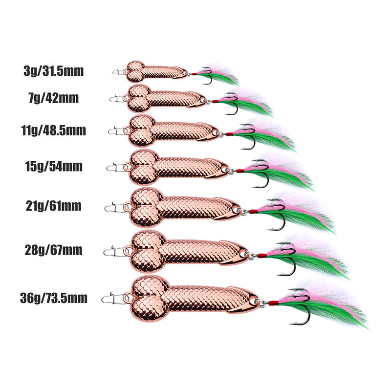 Zanlure 1pc 7g 15g 28g 36g DD Metal Spinner Spoon Lure Fishing Lure with Feather Hook Sea Fishing