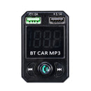 Wireless Bluetooth Handsfree 3.1A Fast Charge Car Kit FM Transmitter MP3 Player Dual USB Charger