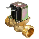 DC 24V 21WA 43WA Brass Electric Solenoid Valve Normally Closed Air Water Control