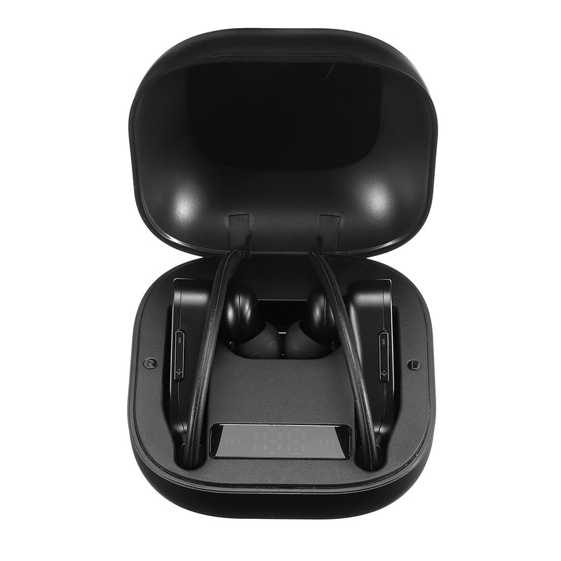 Pincun W7 TWS Earhooks Wireless bluetooth 5.0 Earphone HiFi Sound LED Display Sports Headphone with Mic