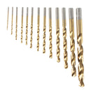 99pcs 1.5mm - 10mm Titanium Coated High Speed Steel Drill Bit Set Manual Twist Drill Bits