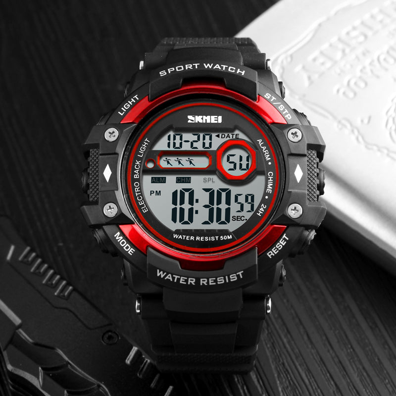 SKMEI 1325 Electronic Chronograph Digital Watch Calendar Alarm Men Sport Watches