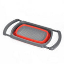 Fruit Vegetable Folding Draining Basket Kitchen Strainer Vegebales Washing Filter Folding Basin