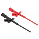 2Pcs Black DANIU P5004 Professional Insulated Quick Test Hook Clip High Voltage Flexible Testing Probe - Black