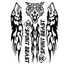 SPIRIT BEAST Reflective Motorcycle Stickers Gas Fuel Tank Protector Car Decoration