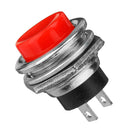 10Pcs 3A 125V Momentary Push Button Switch OFF-ON Horn Red Plastic