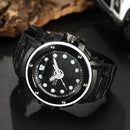OHSEN AD1712 Dual Display Digital Watch Outdoors Sport Men Luminous Alarm Waterproof Watch