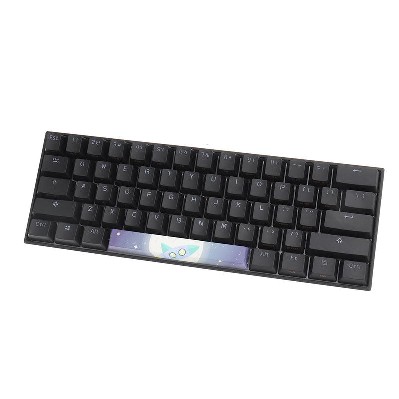 Five-sided Dyesub PBT Rocket Star Space Bar 6.25u Novelty Keycap for Anne Pro 2