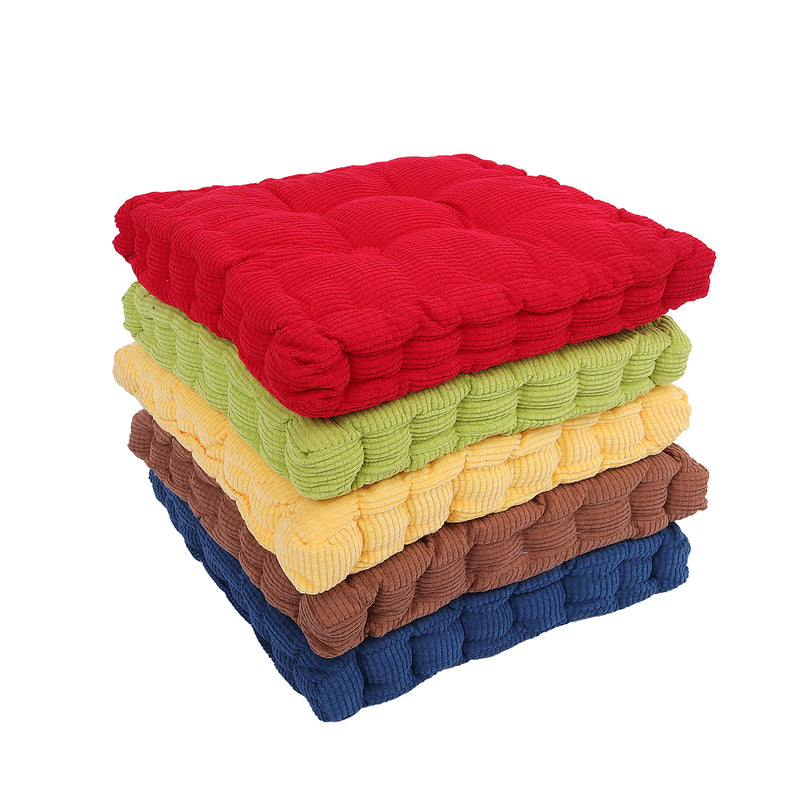 Square Corduroy Chair Pad Cushion Thicker Patio Car Office Seat Sofa Tatami Floor Mat