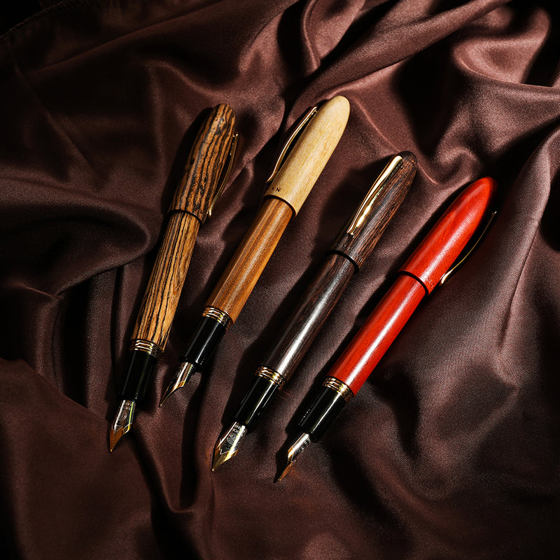 MOONMAN M6 Solid Wood Fountain Pen Office Portable Non-Slip Stationery Study Supplies Gift Box Ink