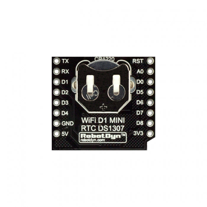 5Pcs RobotDyn RTC DS1307 Real Time Clock Battery Shield With Pin Headers Set