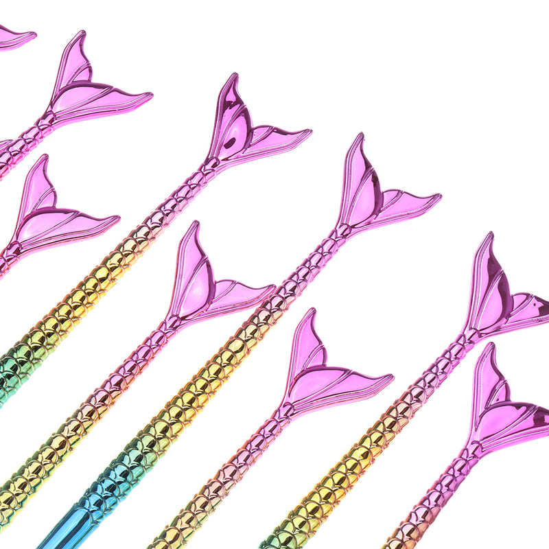 Mermaid Ball Pen Creative Stationery Korean Cute Ballpoint Pen Student Articles Gift Pen 10 Pcs