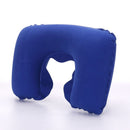 U-Shape Neck Travel Pillow Folding Neck Air Cushion Inflatable Travel Pillows Portable Comfortable