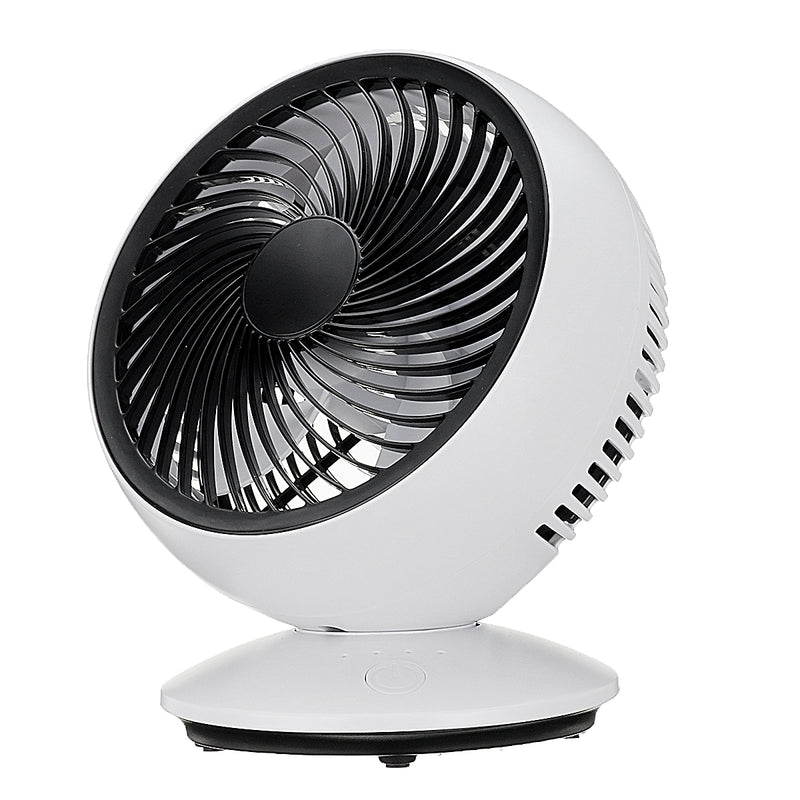 AUGIENB USB Rechargeable Portable Desk Strong Cooling Fan 270 Automatic Rotation