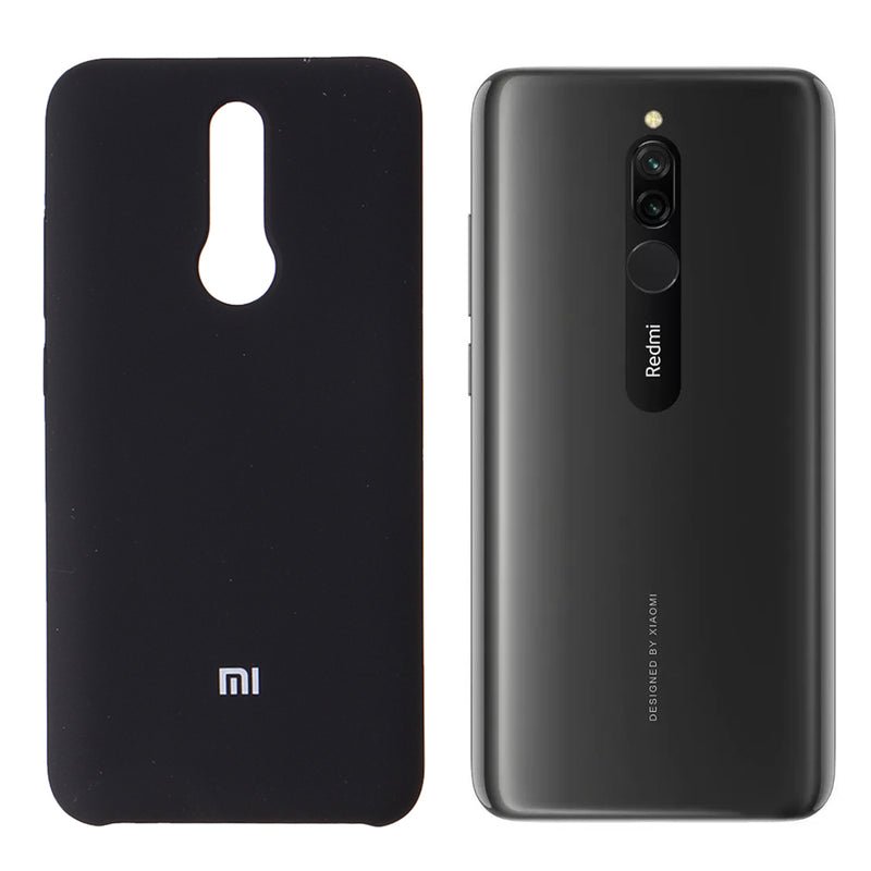 For Xiaomi Redmi 8 Case Bakeey Original Logo Ultra Thin Anti-Scratch Liquid Silicone Soft Protective Case