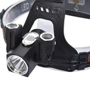 XANES 2712-2 1000 Lumens T6+2XPE Led Bicycle  Headlight 180  Rotation Outdoor Sports HeadLamp
