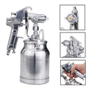3 In 1 Suction Feed Heavy Duty Paint Spray Sprayer 1L Pot 1/4Inch Air Hose Fitting