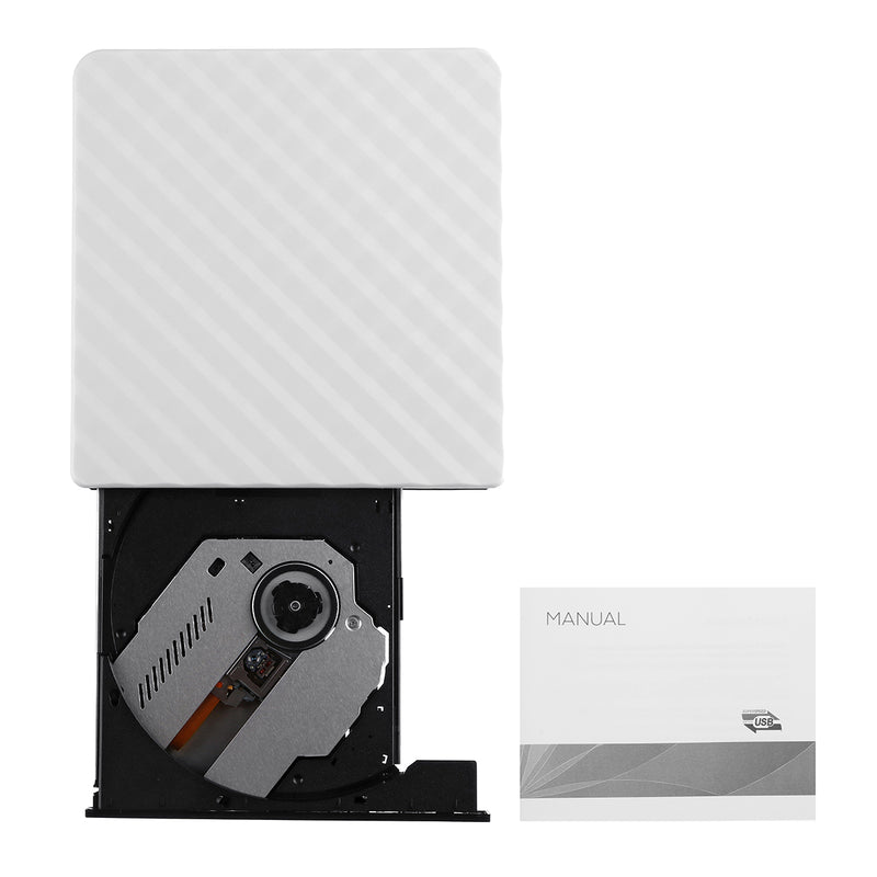External USB 3.0 DVD RW CD Writer Slim Carbon Grain Drive Burner Reader Player For PC Laptop Optical Drive