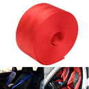 6 Meter 47mm Wide Seat Belt Strap Polyester Fiber Cloth Webbing Red Color Break Strength 2500KG