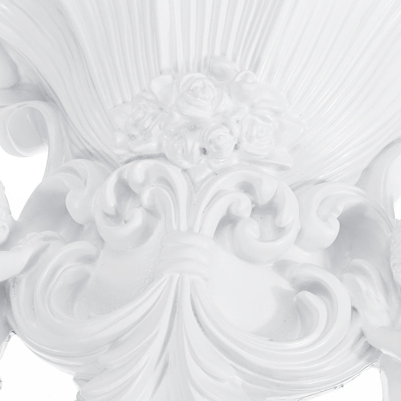 Wall Hanging Flower Pot Cupid Angel Plaster Corbel Shelf Rococo Style Garden DIY