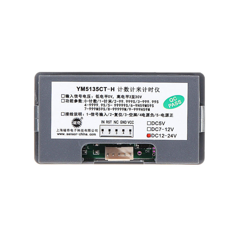 DC 12V-24V 0.56 Inch LED Digital Display Electronic Counter Panel 0-99999 100/S Pusle Signal PNP NPN proximity Swtich Hall Sensor