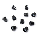 30pcs 6mm Shaft Hole Dia Plastic Threaded knurled Potentiometer Button Cap